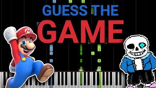 Do You Know These Video Games Piano Quiz  Part 1 [upl. by Etennaej]