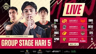 LIVE  HARI KE5  Fase Grup Kejuaraan Dunia M5  ID [upl. by Nitsuga244]