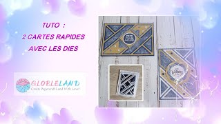 TUTO CARTE ANNIVERSAIRE ET FETE DES PERES globleland  Scrappons ensemble [upl. by Barn677]