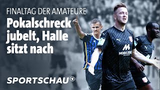 Finaltag der Amateure Frühe Konferenz Highlights mit Saarbrücken HFC Jena  Sportschau Fußball [upl. by Piwowar]