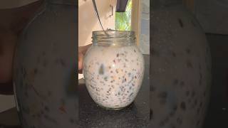 🤤overnight soaked oats weight loss diet shorts oatsrecipe [upl. by Sualokcin]