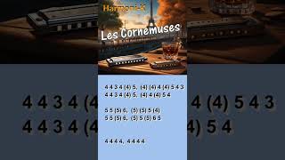 HARMONICA  LES CORNEMUSES harmonica lescornemuses music tablature partition tabshorts tabs [upl. by Analad]