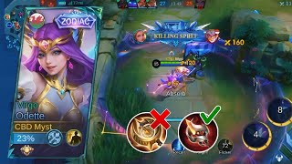 SOLO RANK UP WITH ODETTE  ODETTE BEST BUILD AND EMBLEM 2024  ODETTE GAMEPLAY  MLBB [upl. by Nylinnej]