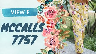 Sew Along McCalls 7757 View E [upl. by Llennoc]