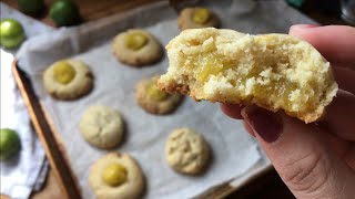 Lime Curd filled Cookies  sweet and simple desserts for summer [upl. by Assyl]