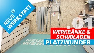 14 Werkbank amp Schubladen für die Werkstatt selber bauen [upl. by Shem]