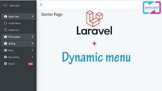 Dynamic Menu  Project Dynamic in Laravel  Part 1 [upl. by Nageek434]