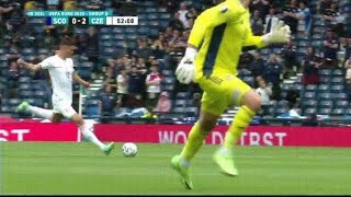 Patrik Schick with a crazy longrange goal vs Scotland [upl. by Adnwahsor482]