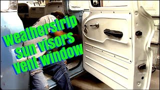 Door weatherstripsun visortear down vent window c10 chevy [upl. by Urba672]