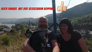 Fahrt mit der Sesselbahn von Boppard zum Wandern auf den Jacobsberg [upl. by Deyas]