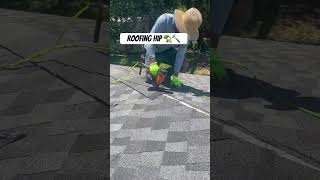 Roofing hip 🏡🔨roofer construction roofs roofing tools work roofers [upl. by Arikat52]