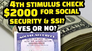 😱 4th Stimulus Check Update 2000 Latest Social Security SSDI SSI 2024 News [upl. by Soulier]