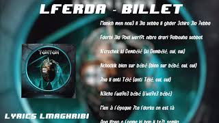 LFERDA  BILLET LYRICS [upl. by Yanej996]