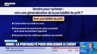 Immobilier la portabilité pour débloquer le crédit [upl. by Aneelak]