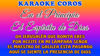 KARAOKE  COROS PARA QUE SE SIENTA LA PRESENCIA DE DIOS EN TU CASA O IGLESIA 🎶🎵🟢 [upl. by Ramsden]