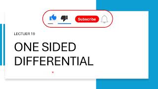 Derivative One sided differentiations continuity Limit [upl. by Lessig278]