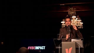 J Cole Makes Nas Proud Again With VIBE Impact Awards Speech [upl. by Crooks]