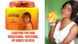 Carotone Cream for body Lightening Brightening whitening My Honest review [upl. by Orelee27]