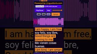 Aprende Inglés cantando learnenglish ingles listening aprendeingles shorts [upl. by Ynnep]