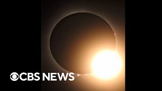 Watch Total solar eclipse seen in Indianapolis [upl. by Aneehc]