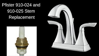 How To Replace A Pfister Faucet Stem 910024 amp 910025 [upl. by Henry]