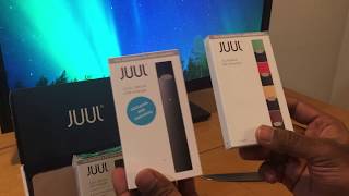 JUUL Starter Kit Unboxing Setup and First Impression [upl. by Naig]