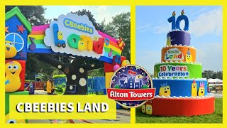 CBeebies Land Alton Towers Full Tour  All Rides amp Shows  10 Years Celebration  2024 [upl. by Trinia994]