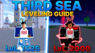 Third Sea Leveling Guide 1525  2000  Blox Fruits [upl. by Mullane]