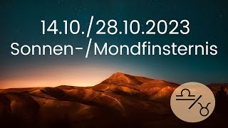 Bedeutende amp unerwartete Wendungen  Sonnen amp Mondfinsternis  WaageStier Oktober 2023  Podcast [upl. by Eelarat]