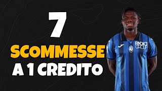 7 SCOMMESSE a 1 CREDITO  Consigli Asta di Riparazione Fantacalcio [upl. by Tutt]