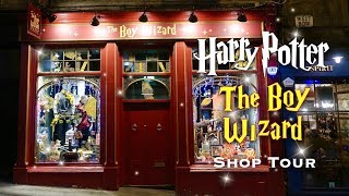 HARRY POTTER SHOP TOUR  The Boy Wizard  EDINBURGH SCOTLAND [upl. by Eniliuqcaj]