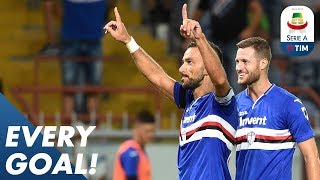 The outrageous back heel volley goal of Quagliarella  EVERY Goal  Round 3  Serie A [upl. by Fabrice218]