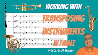 Working with Transposing Instruments in Finale [upl. by Aleik]