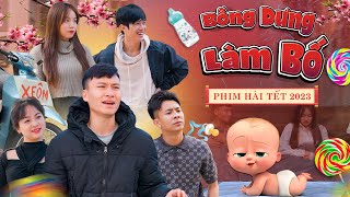 HÀI TẾT 2023  BỖNG DƯNG LÀM BỐ  Anh Chàng Xe Ôm Vui Tính 5  Phim Hài Hước Hay Nhất Gãy TV [upl. by Kriss]