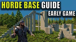 Early Game HORDE BASE Guide for 7 Days To Die Version 10 amp Console [upl. by Tichon848]