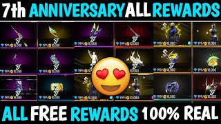 All 7th Anniversary FREE Rewards 2024  7th Anniversary Celebration Rewards  New Event Rewards [upl. by Rases]