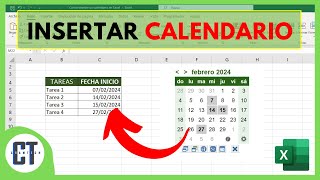 Como Insertar un Calendario en Excel [upl. by Kellen691]