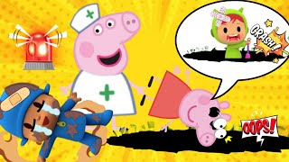 Peppa Pig e Pocoyo The Boo Boo Song com  Nursery Rhymes Kids amp Songs  EP ESPECIAL [upl. by Haronid]