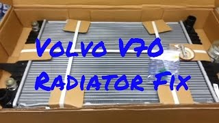 How To Fit Volvo Radiator V70 C70 S70Automatic [upl. by Eneres]