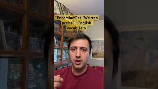 “Encomium” vs “Written praise”  Improve English englishvocabulary [upl. by Adnol]