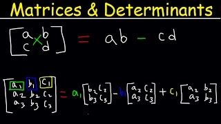 Determinant of 3x3 Matrices 2x2 Matrix Precalculus Video Tutorial [upl. by Eelyek]