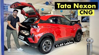 Tata Nexon Cng 2024  Creative Variant Boot Space amp On Road Price [upl. by Alenairam]