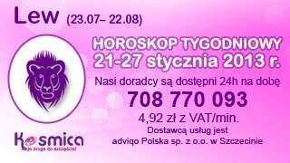 Horoskop tygodniowy dla Lwa 2127012013 na Kosmica [upl. by Auj]