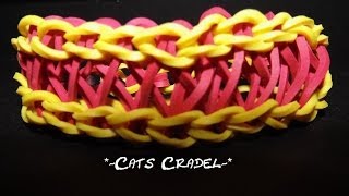 NEW quotCats Cradlequot Wonder Loom tutorial Updated Video [upl. by Levins]