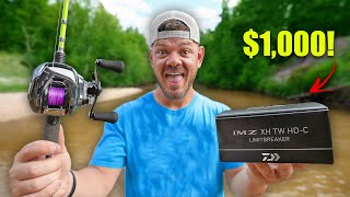 Creek Fishing w 1000 Baitcaster SURPRISING [upl. by Fernald]