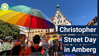 Amberg feiert das quotAndersseinquot beim Christopher Street Day [upl. by Eilrebmik]