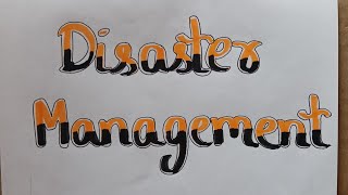 Disaster Management Environmental Education [upl. by Letisha88]