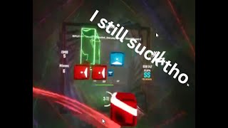 Legendary Footage of me not Overswinging in Beat Saber [upl. by Aridan292]