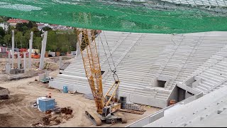 Allianz Stadion Blick auf die Baustelle I  Anfang September 2015 [upl. by Hughmanick549]