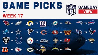 NFL Week 17 Game Picks [upl. by River237]